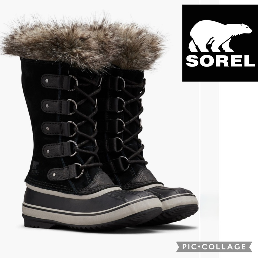 Sorel Joan of Arctic Waterproof Boot {Black/Quarry} 7